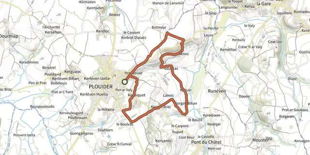 The Poul Sant Dider track on the IGN map