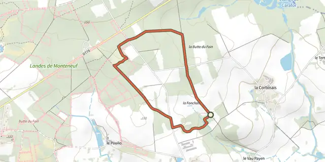 The Boucle des Bordoués track on the IGN map