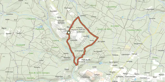 The Sos, Meylan, balade entre pins et chênes 5.9 km track on the IGN map
