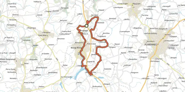 The Rand'Abers 5 track on the IGN map