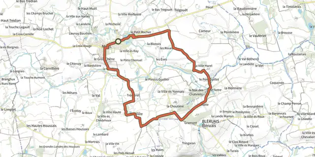 The Muel - Le Pont Guillé track on the IGN map