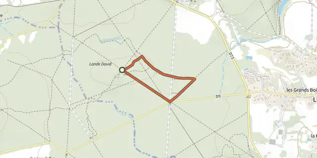 The Le Sentier Corsaire track on the IGN map