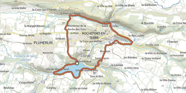 The Circuit de Rochefort track on the IGN map