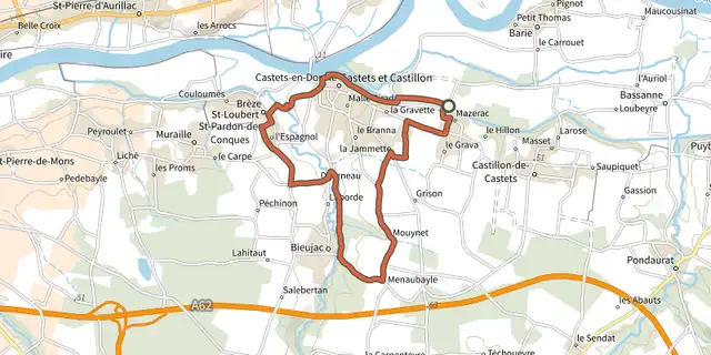 Tracé de Les Vallons : boucle locale sur le Plan IGN
