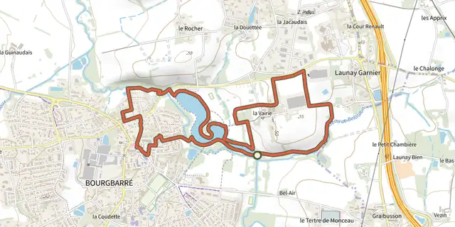 The Circuit de la Vayrie track on the IGN map