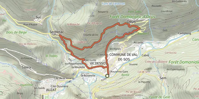 Tracé de Le Chemin des Nobits sur le Plan IGN