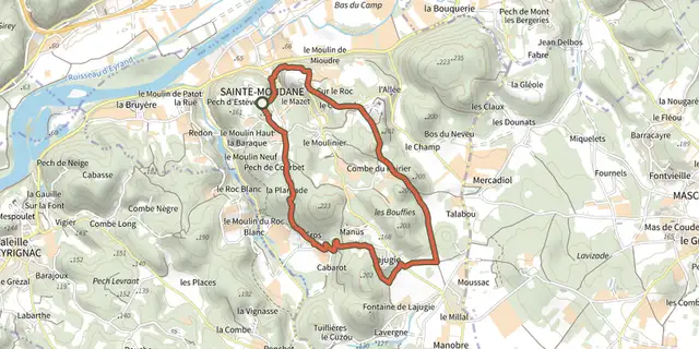 Tracé de Boucle de Fénelon sur le Plan IGN