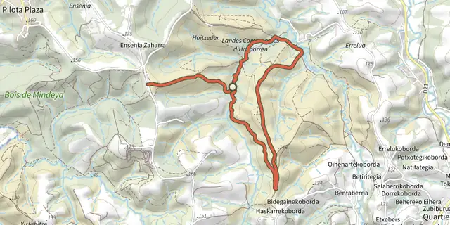 The Haitzeder track on the IGN map