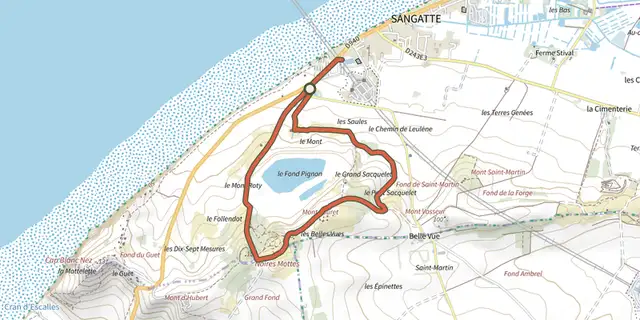 Tracé de Le Fond Pignon sur le Plan IGN