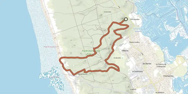 Tracé de Les Bourbes sur le Plan IGN