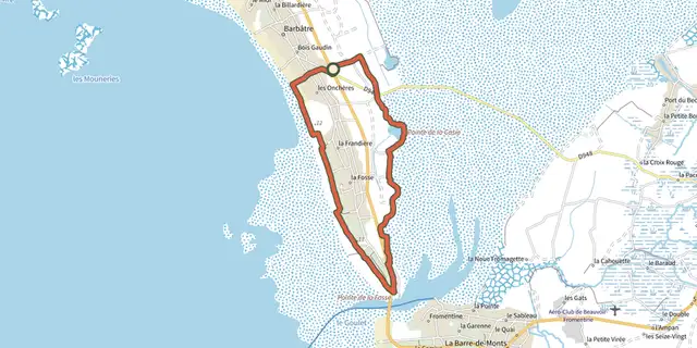 Tracé de Les Portes de l'île sur le Plan IGN