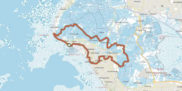 Tracé de Chemin de Mer et de Marais sur le Plan IGN