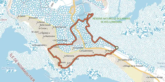 Tracé de En Passant par les Moulins sur le Plan IGN