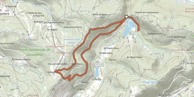 Tracé de Circuit de Grouvelin sur le Plan IGN