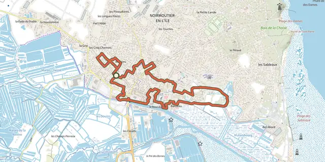 Tracé de Roses Trémières sur le Plan IGN