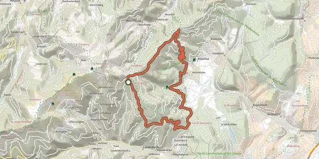 The Circuit du Firstplan track on the IGN map