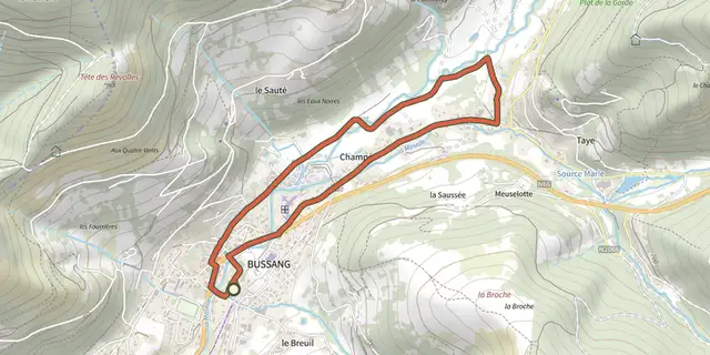 The Champé track on the IGN map
