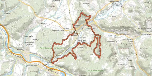 The La Festi'Vall track on the IGN map