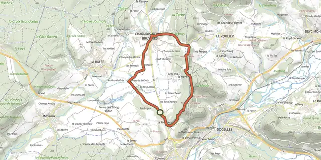 The Marincôte track on the IGN map