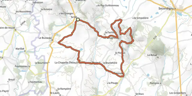 Tracé de Le Grand Pignon sur le Plan IGN
