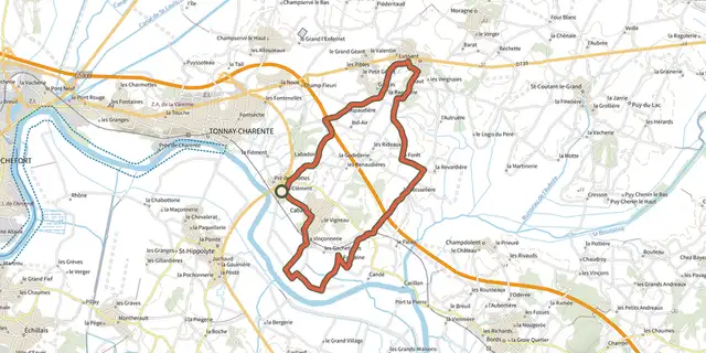 Tracé de Le Chemin de Saint-Clément sur le Plan IGN