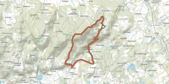 The La Chapelle track on the IGN map