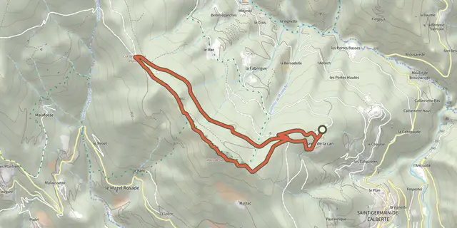 The The Rocks of Galta track on the IGN map