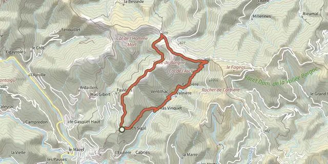 The Sheep bridge track on the IGN map