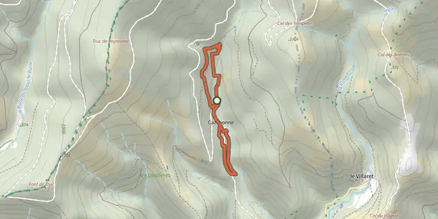 The Around Cazebonne track on the IGN map