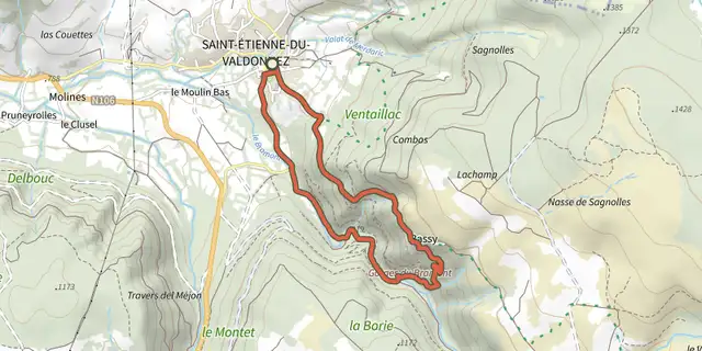 The Bassy- trail #11v track on the IGN map