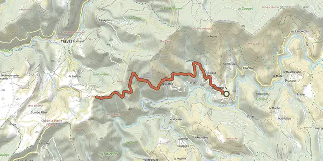The Road bike circuit #3 track on the IGN map