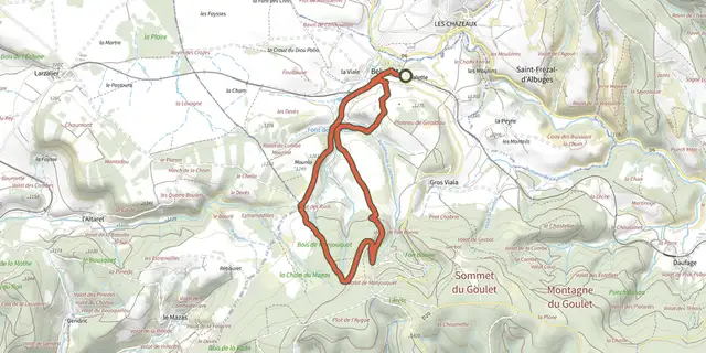 Tracé de Les Fontaines sur le Plan IGN