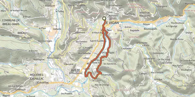 The By the River Arre track on the IGN map