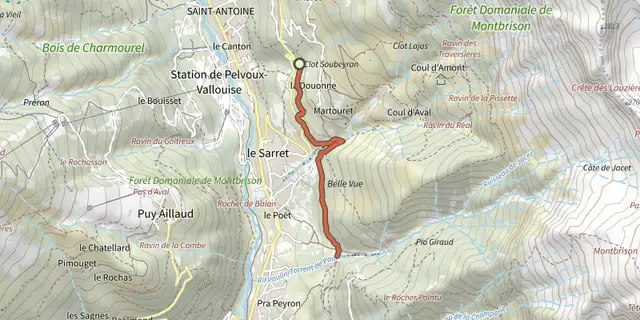 The The Béal Neuf canal: canals and men, an iconic history track on the OpenTopoMap map