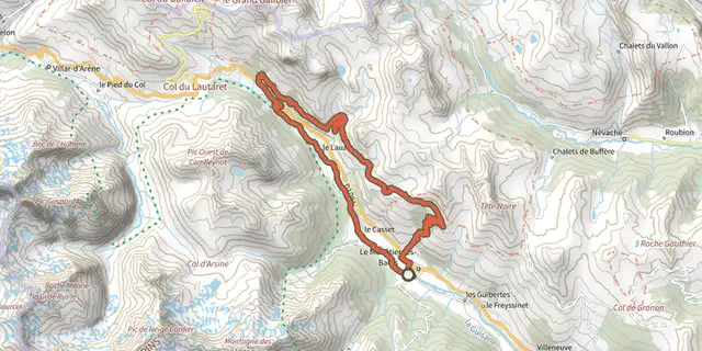 Tracé de Le Chemin du Roy sur le Plan IGN