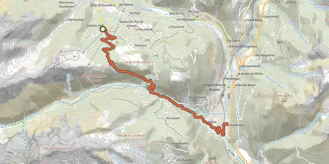 Tracé de ENDURO N°01 - L'EndurOréac sur le Plan IGN