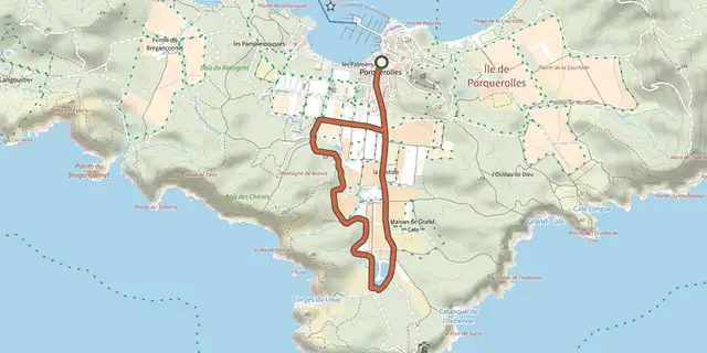 The Circuit de l'eau track on the IGN map