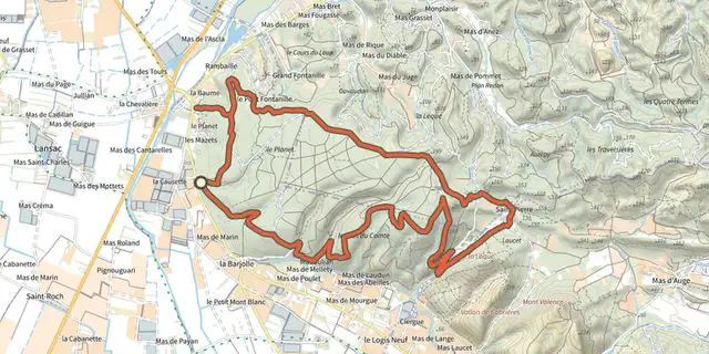 The TARASCON, La forêt méditerranéenne à VTT track on the IGN map
