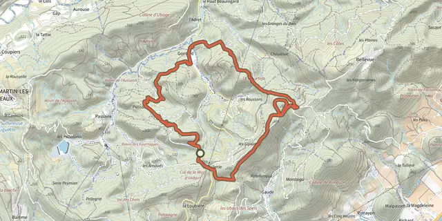 The Manosque - En forêt Domaniale de Pélicier track on the IGN map