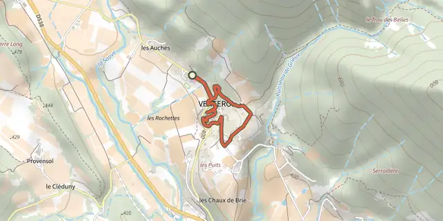 The Venterol - Un village de santons track on the IGN map