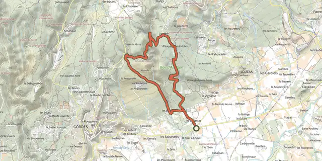 The Gordes - Sentier du Maquis de Gordes par Véroncle track on the IGN map