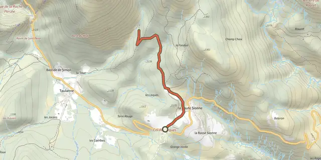 The The Sirenians Trail track on the IGN map