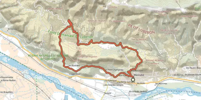 The Traces Vaudoises track on the IGN map