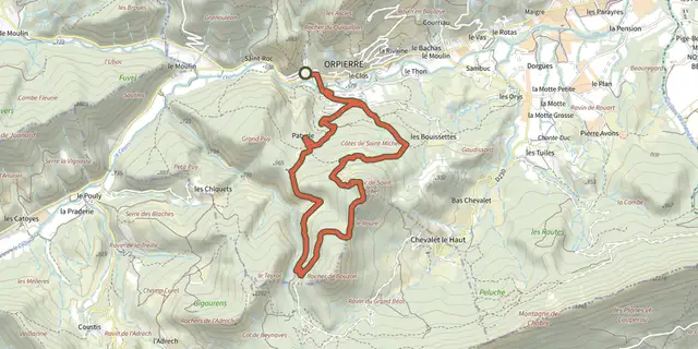 The St. Michel Rock track on the IGN map