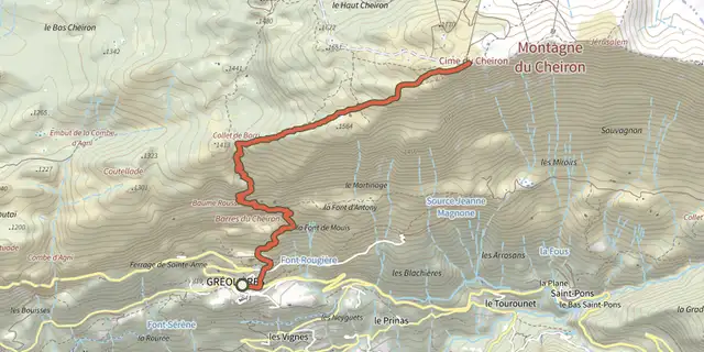 The Cheiron top track on the IGN map