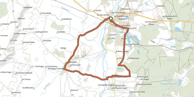 The La petite vadrouille track on the IGN map
