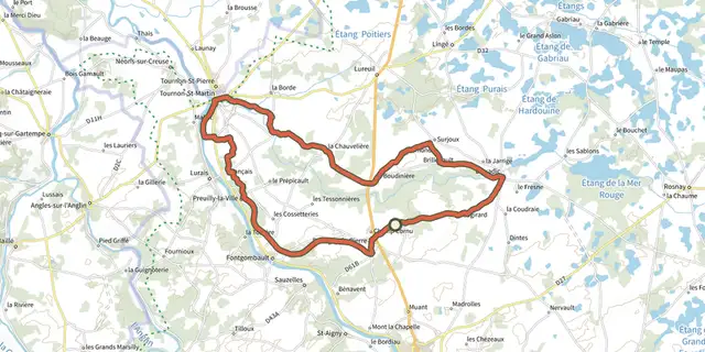 The La vallée du Suin track on the IGN map
