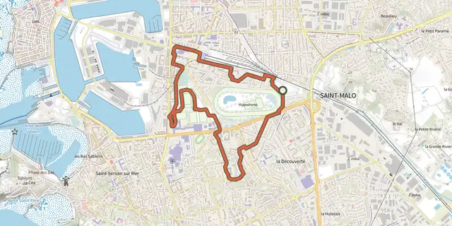 The Balade Chlorophylle 2015, boucle 1 track on the IGN map