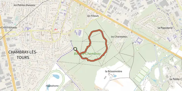 Tracé de Circuit découverte sur le Plan IGN